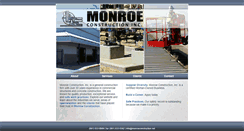Desktop Screenshot of monroeconstruction.net