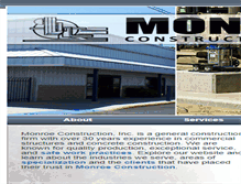 Tablet Screenshot of monroeconstruction.net